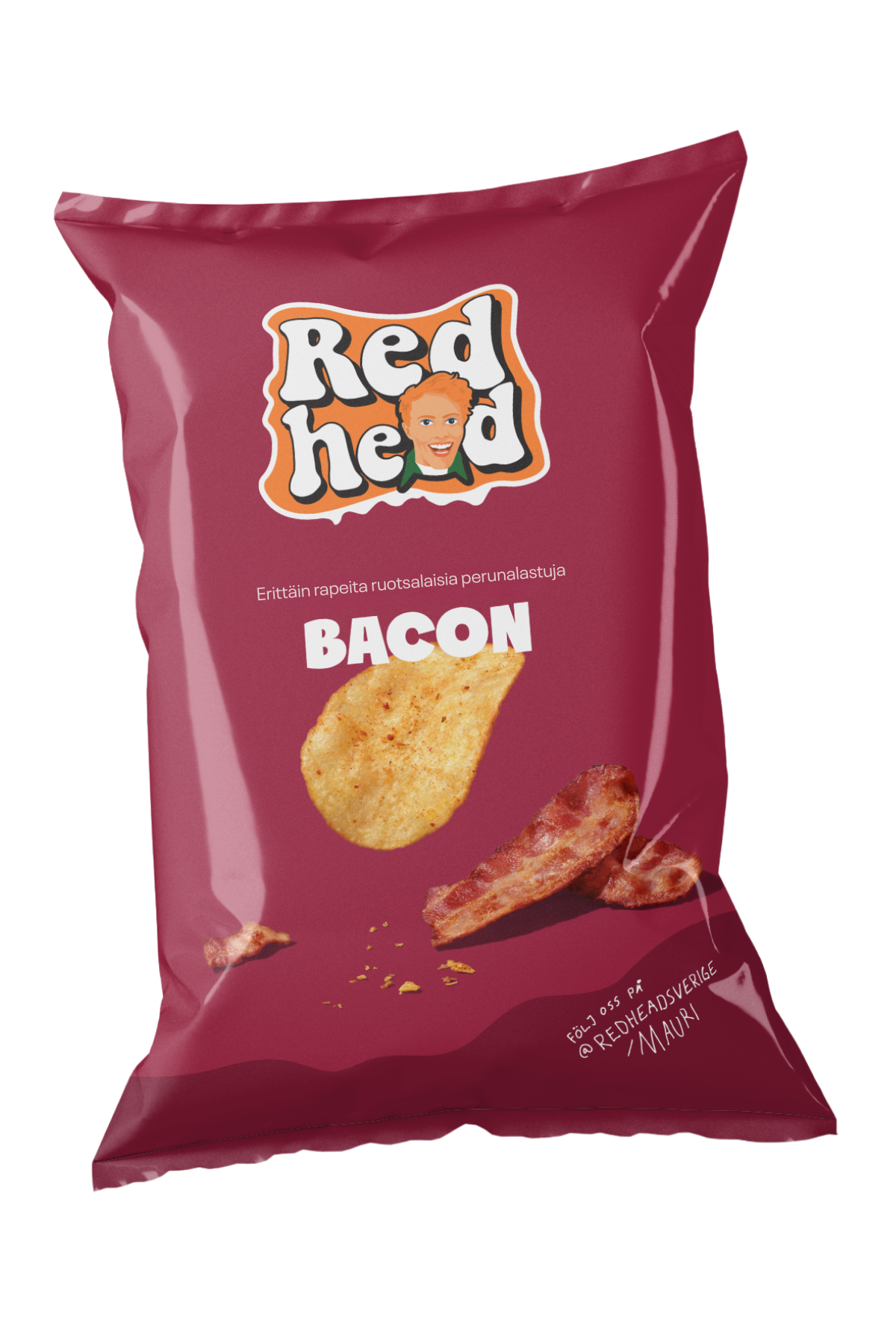 Redhead Bacon 150g FINSK FÖRPACKNING – hel pall (384 påsar)