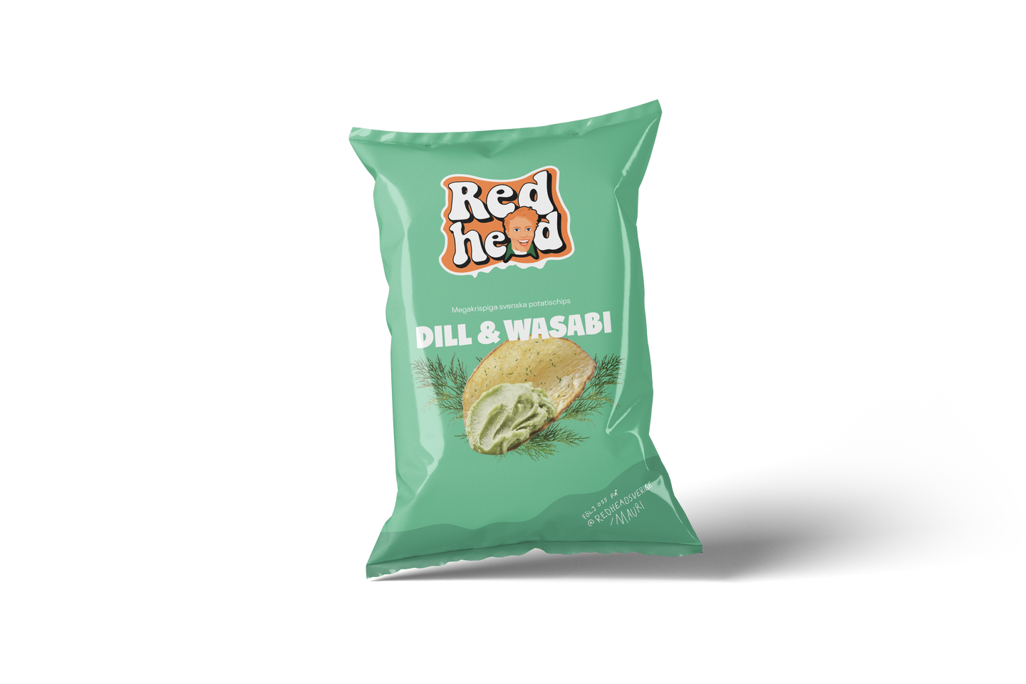 Redhead Dill & Wasabi 150g – hel pall (384 påsar)